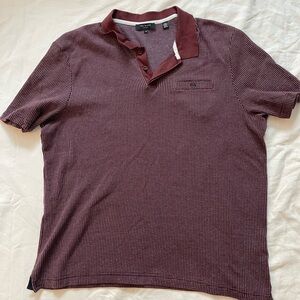 NWOT Ted Baker Lastovo Burnt Red Polo Size 6 XXL